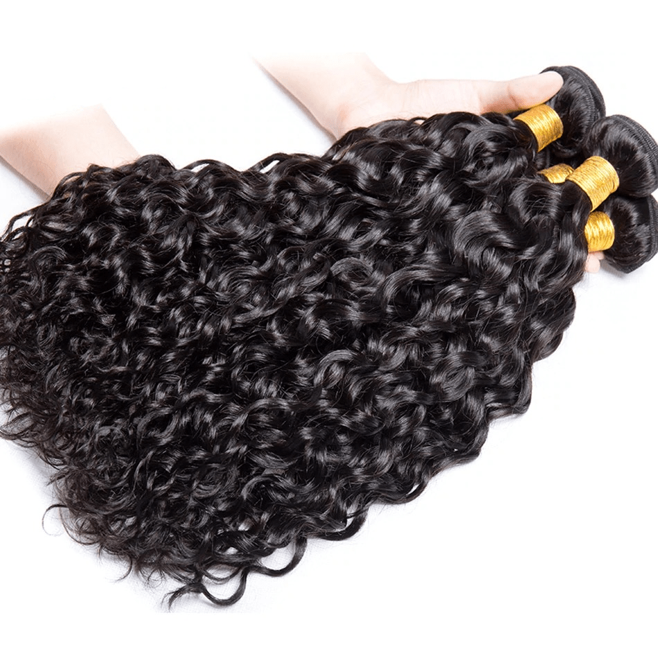 Brazilian Jerry Curl 10A Grade hair bundles with 4x4 lace closure and 13x4 lace frontal, showcasing natural curls and high-quality Swiss lace.