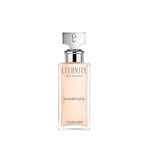 Calvin Klein Eternity Summer Daze Eau de Parfum for women in an elegant bottle with floral design.