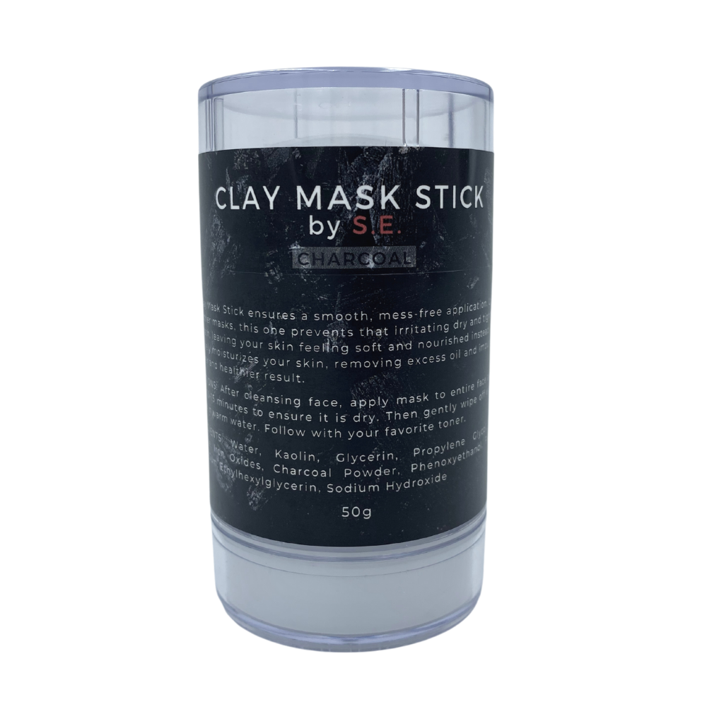 Clay Mask Stick with a smooth application design, ideal for skincare routines, featuring Kaolin clay for hydration and oil removal.