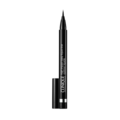 Clinique High Impact Easy Liquid Liner in Black with precision tip applicator for bold eye makeup.