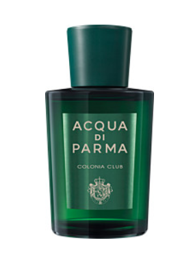 Colonia Club Eau de Cologne bottle by Acqua di Parma, showcasing its elegant design and vibrant fragrance.