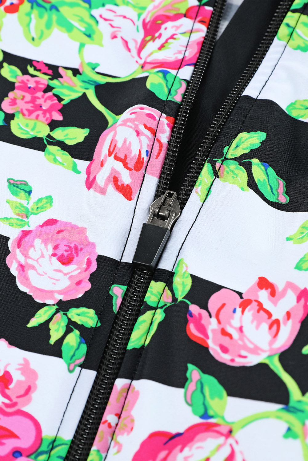 Color Zip Up Neckline Color Block Rashguard Top for women, featuring a stylish design with long sleeves and a zip front.