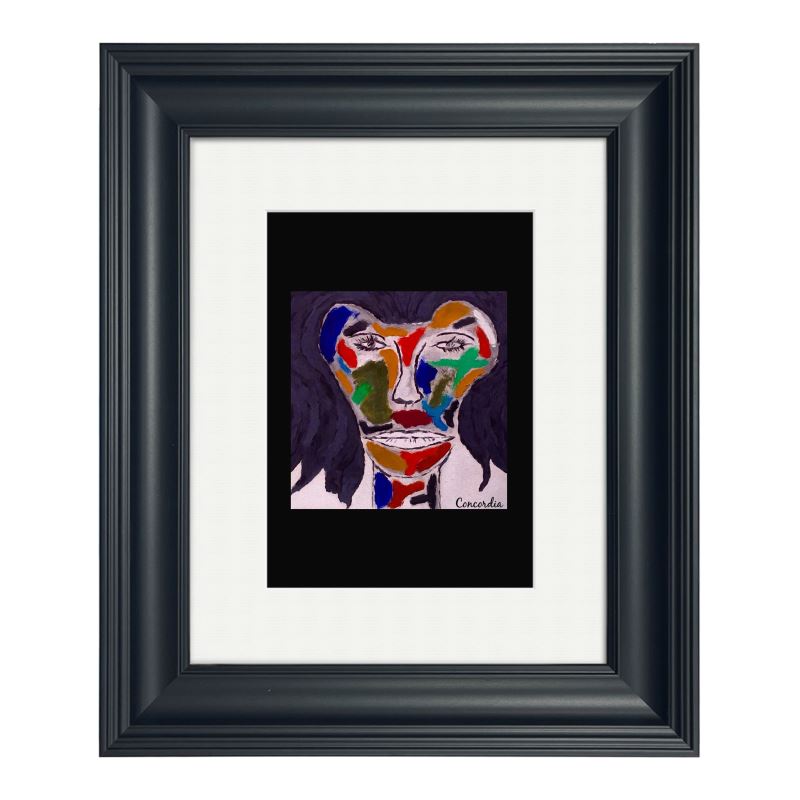 Concordia Salvador Ornate Frame Art Print featuring a vibrant design in a sturdy handmade frame, perfect for home decor.