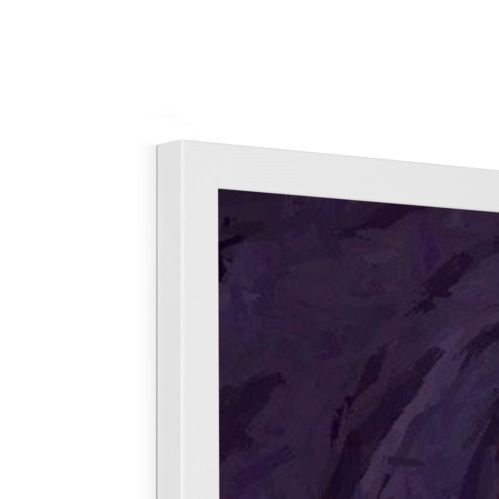 Concordia.Style Framed Print featuring a simple wooden frame with a satin finish and fine art paper.