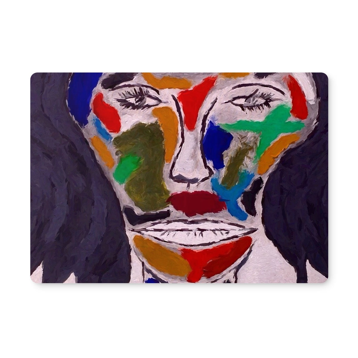 Concordia.Style placemat featuring a high-shine gloss finish and cork underside, ideal for dining tables.