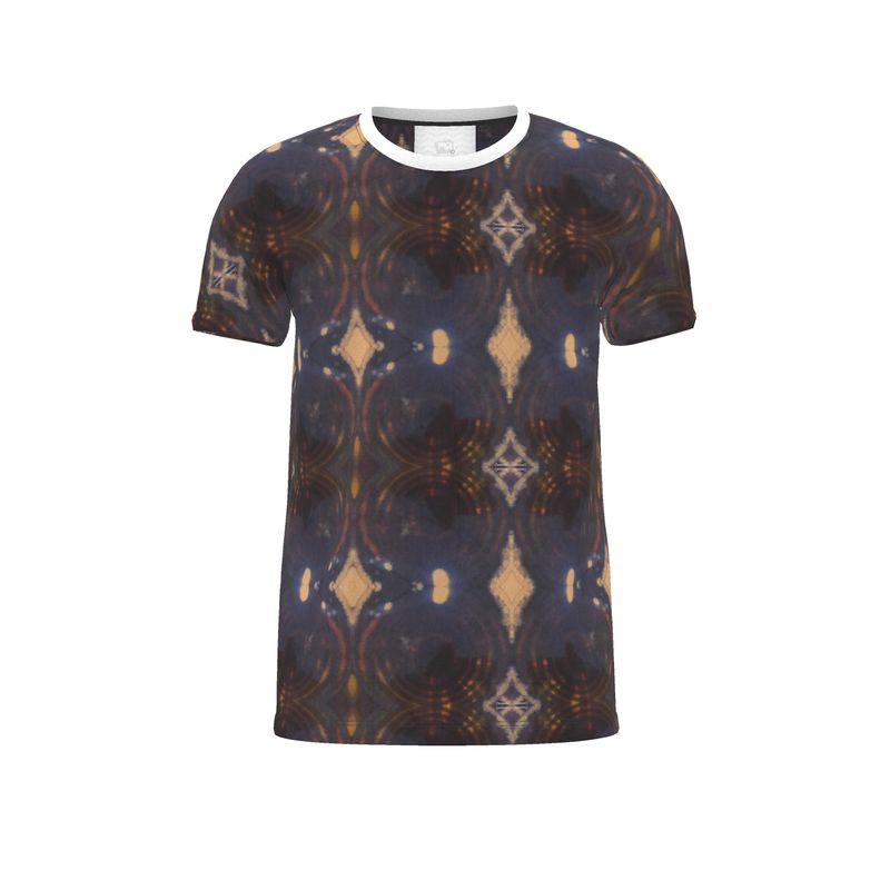 Cut And Sew All Over Print T Shirt featuring vibrant patterns and a comfortable fit, made from soft jersey fabric.