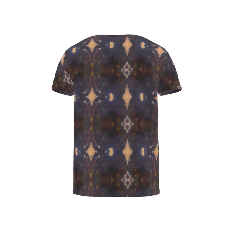 Cut And Sew All Over Print T Shirt featuring vibrant patterns and a comfortable fit, made from soft jersey fabric.
