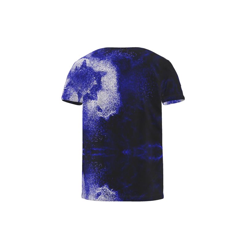 A stylish Cut and Sew All Over Print T-Shirt featuring a vibrant design, soft jersey fabric, and a rounded neckline.