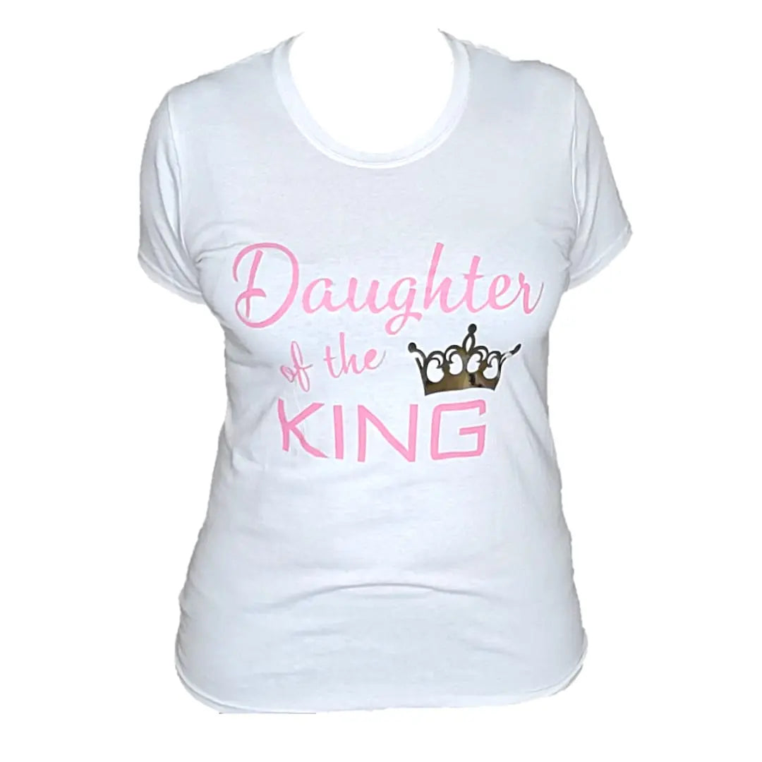 Daughter of the King T-Shirt in soft preshrunk cotton, featuring a classic fit and seamless ribbed neck.
