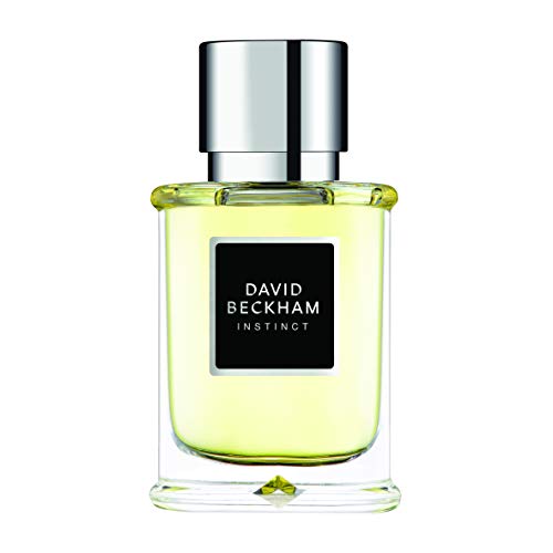 David Beckham Instinct Eau de Toilette bottle showcasing its elegant design and branding.