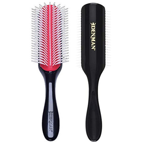 Denman Original Styler Brush D4 with 9 rows of bristles, designed for effective hair styling and detangling.