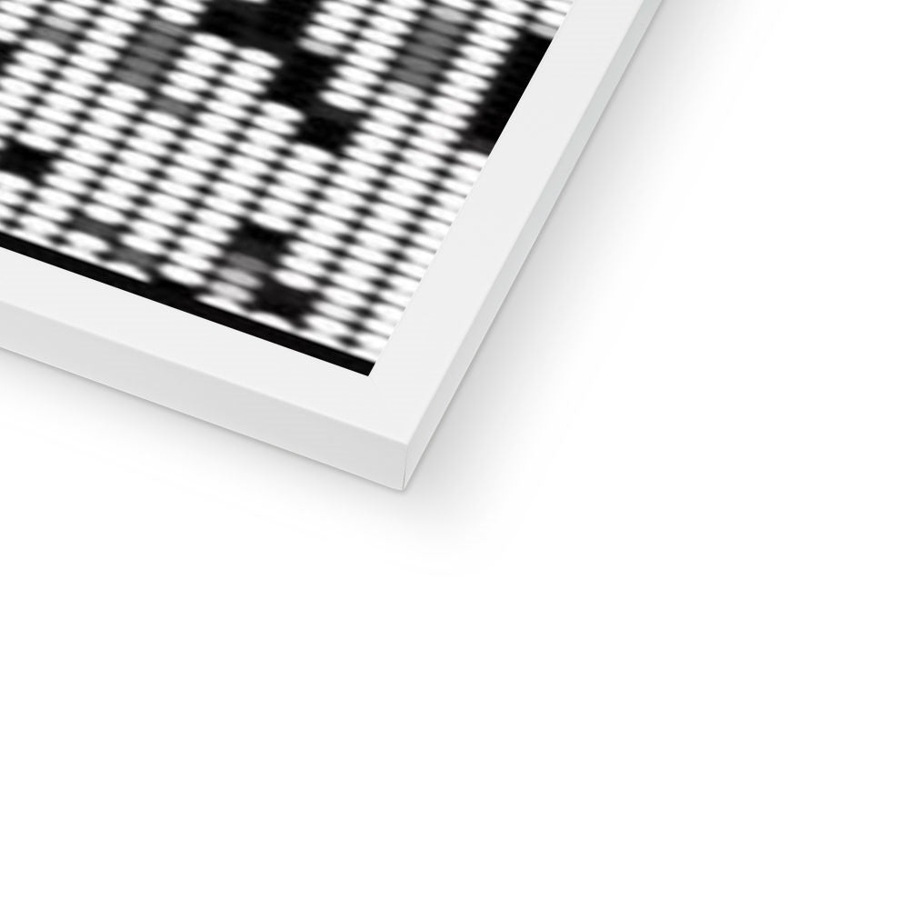 Digital Woman Budget Framed Poster featuring a classic matte print in a high-density wood-effect plastic frame, ideal for stylish home decor.