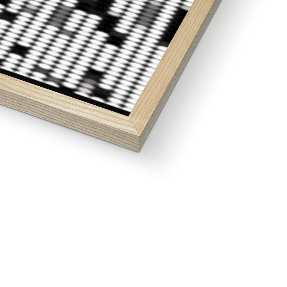 Digital Woman Budget Framed Poster featuring a classic matte print in a high-density wood-effect plastic frame, ideal for stylish home decor.