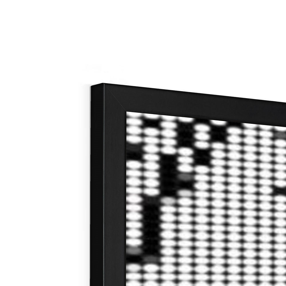 Digital Woman Budget Framed Poster featuring a classic matte print in a high-density wood-effect plastic frame, ideal for stylish home decor.