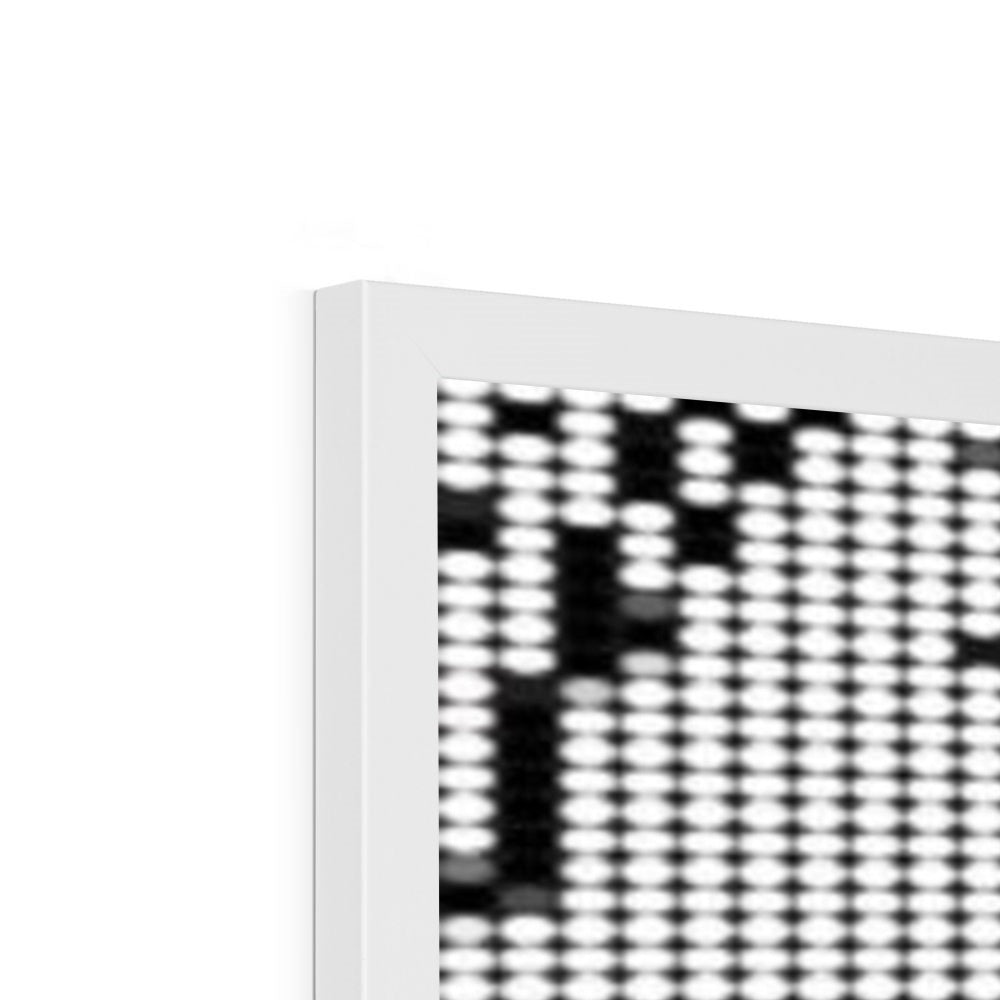 Digital Woman Budget Framed Poster featuring a classic matte print in a high-density wood-effect plastic frame, ideal for stylish home decor.