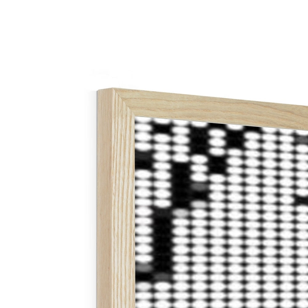 Digital Woman Budget Framed Poster featuring a classic matte print in a high-density wood-effect plastic frame, ideal for stylish home decor.