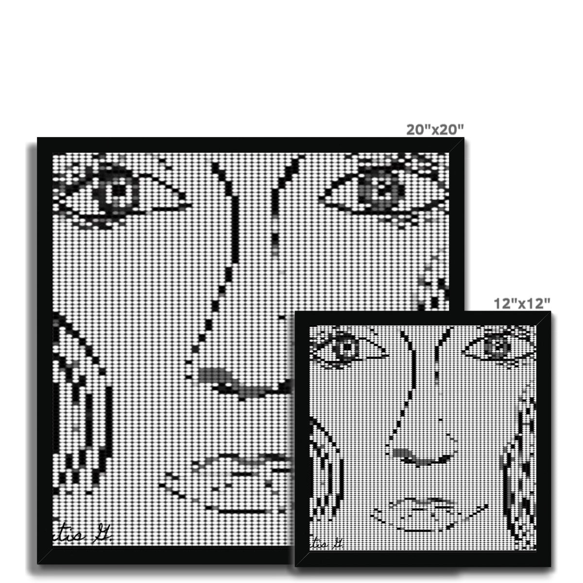 Digital Woman Budget Framed Poster featuring a classic matte print in a high-density wood-effect plastic frame, ideal for stylish home decor.