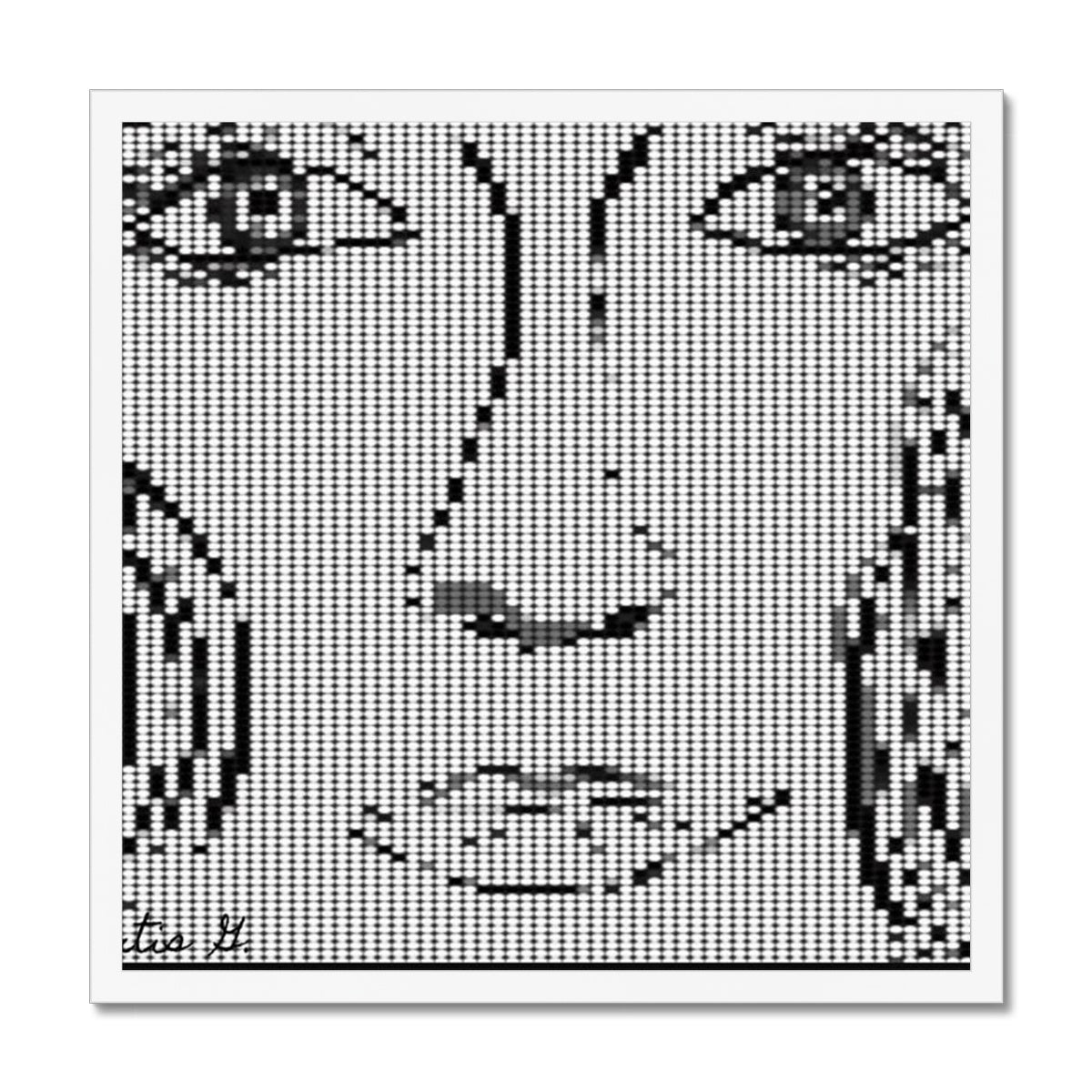 Digital Woman Budget Framed Poster featuring a classic matte print in a high-density wood-effect plastic frame, ideal for stylish home decor.