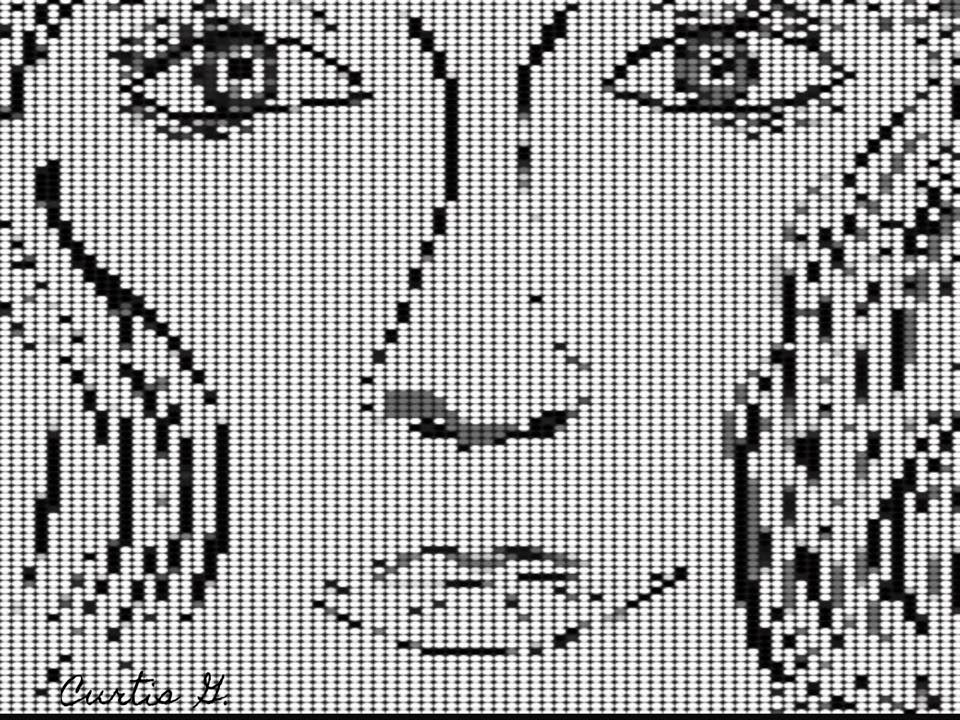 Digital Woman NFT artwork displayed on a digital platform, showcasing its unique design and vibrant colors.