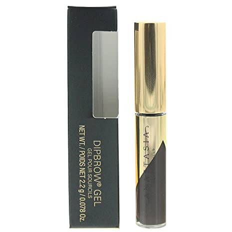 Anastasia Beverly Hills Dipbrow Mini Eyebrow Gel in Ebony, showcasing the sleek packaging and rich color.
