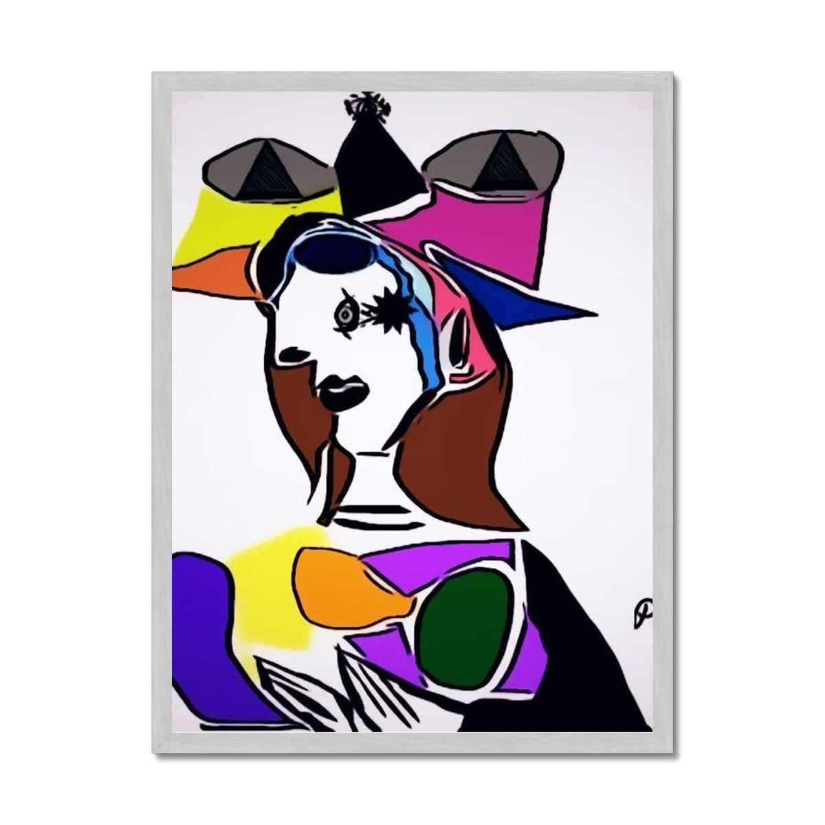 Dora Antique Framed Print showcasing elegant design with a satin finish and textured surface.