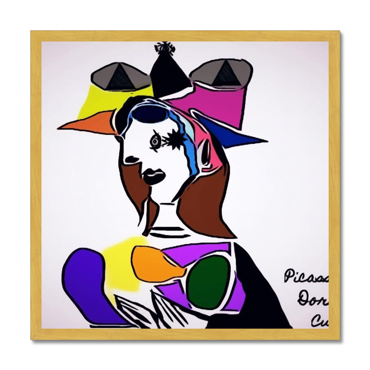 Dora Antique Framed Print showcasing elegant design with a satin finish and textured surface.