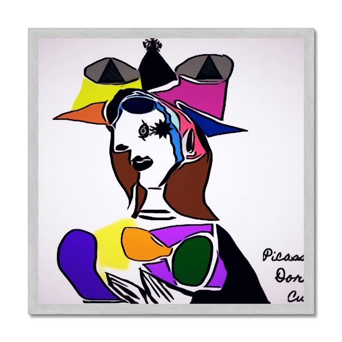 Dora Antique Framed Print showcasing elegant design with a satin finish and textured surface.