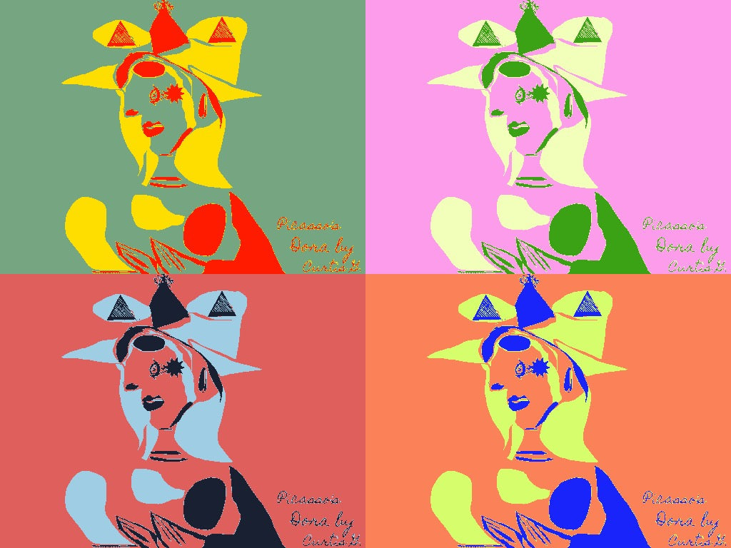 Dora Goes Pop NFT artwork displayed on a digital platform, showcasing vibrant colors and unique design.