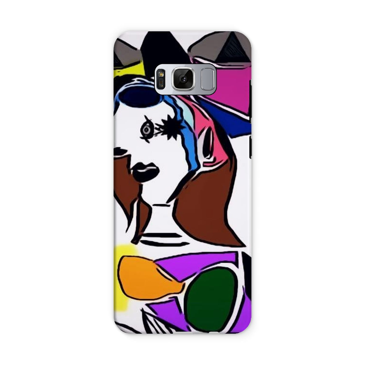 Dora Tough Phone Case showcasing dual-layered design with impact-resistant plastic and flexible silicone inner layer.