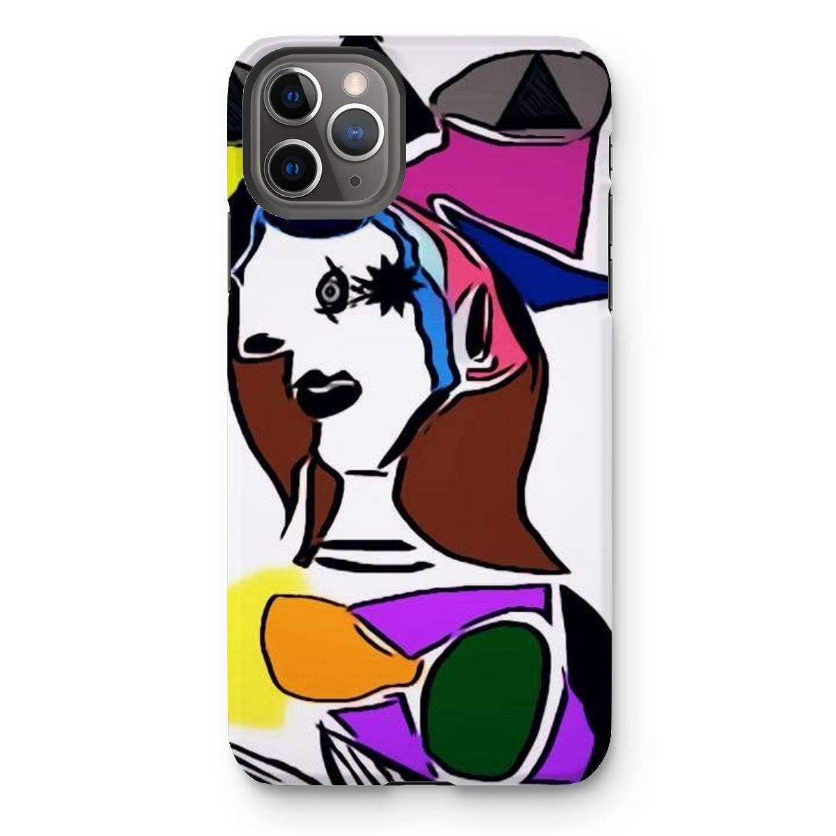 Dora Tough Phone Case showcasing dual-layered design with impact-resistant plastic and flexible silicone inner layer.