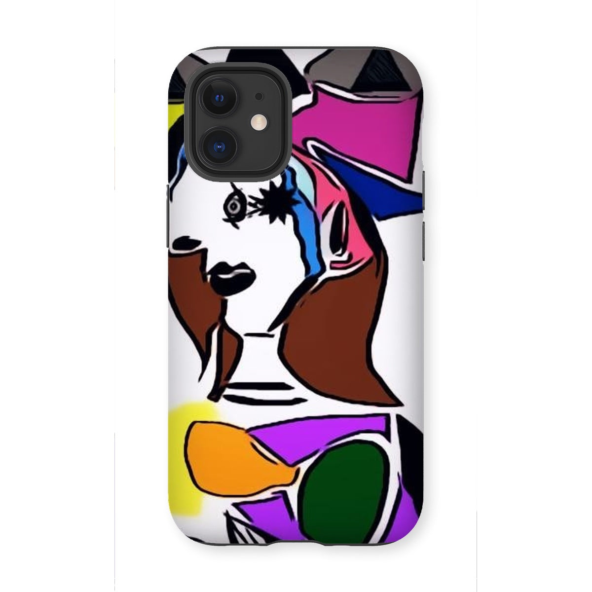 Dora Tough Phone Case showcasing dual-layered design with impact-resistant plastic and flexible silicone inner layer.