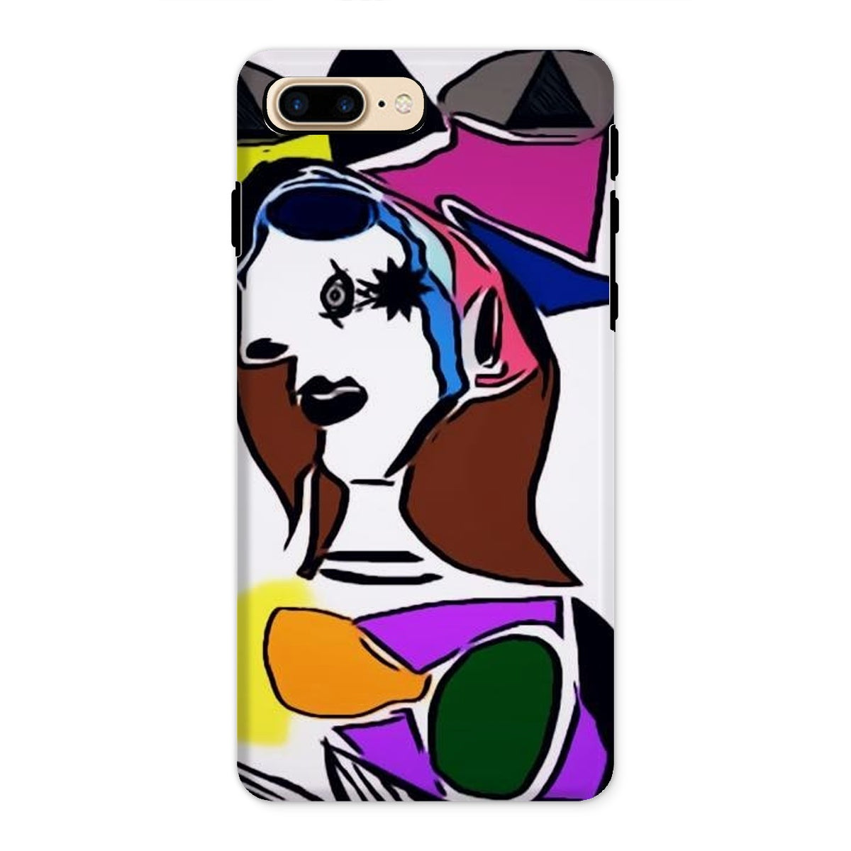 Dora Tough Phone Case showcasing dual-layered design with impact-resistant plastic and flexible silicone inner layer.