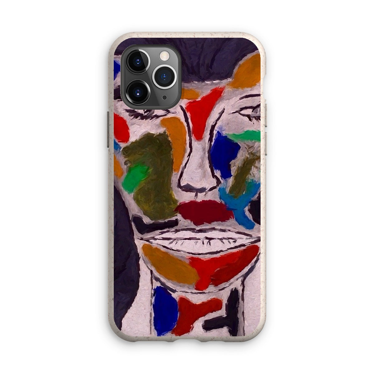 Eco Phone Case made from biodegradable bioplastic and bamboo fiber, showcasing its stylish design and protective features.