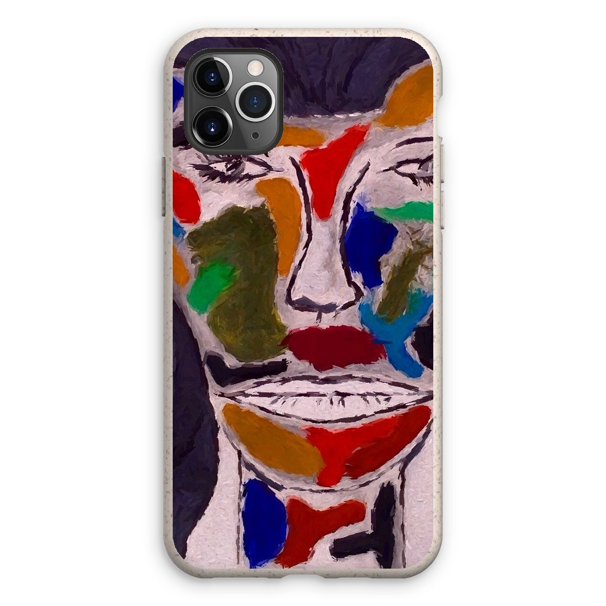 Eco Phone Case made from biodegradable bioplastic and bamboo fiber, showcasing its stylish design and protective features.