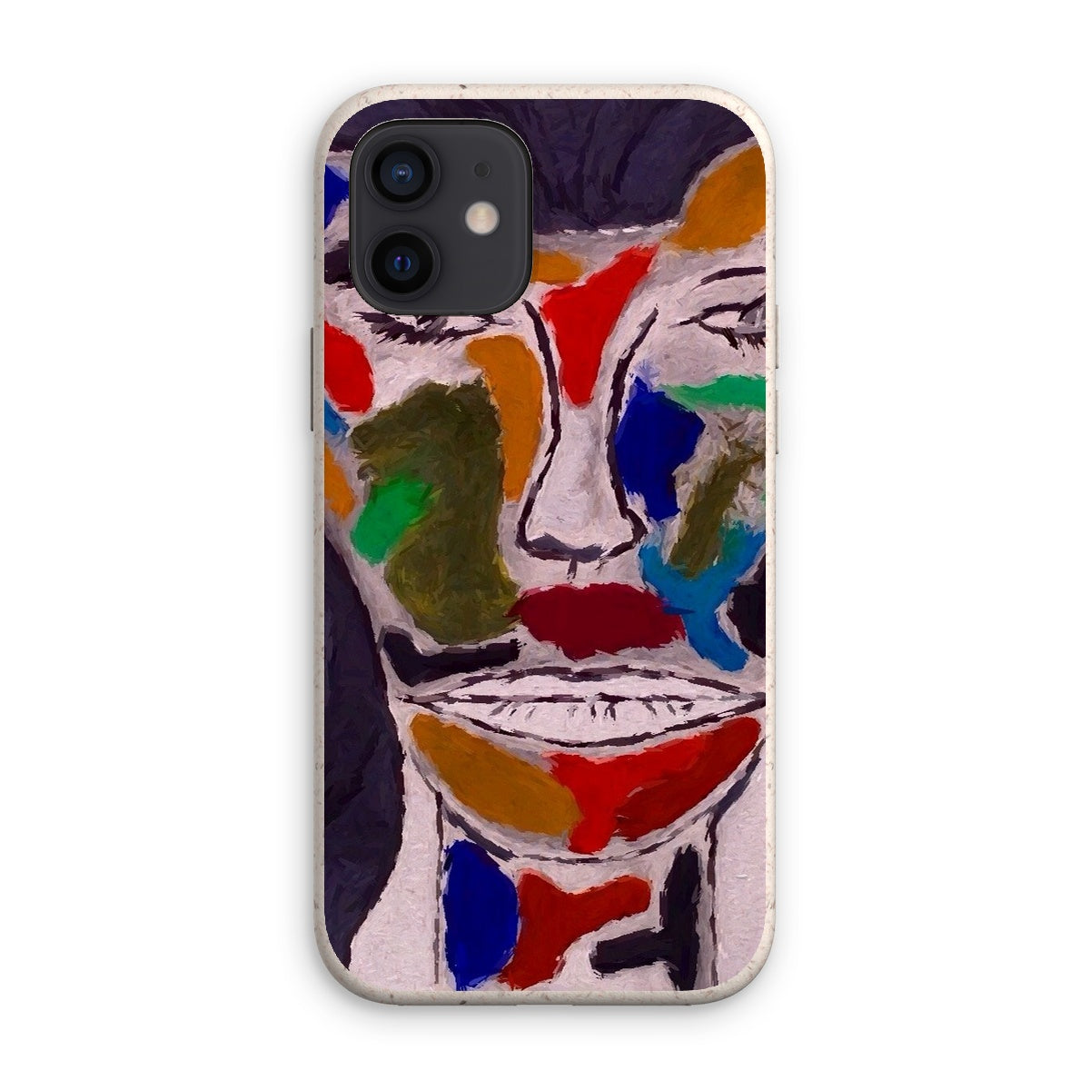 Eco Phone Case made from biodegradable bioplastic and bamboo fiber, showcasing its stylish design and protective features.