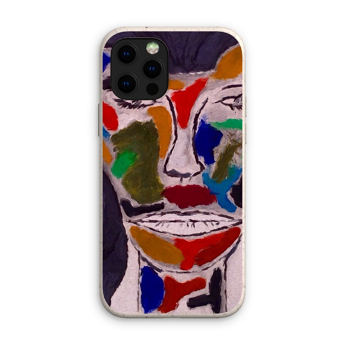 Eco Phone Case made from biodegradable bioplastic and bamboo fiber, showcasing its stylish design and protective features.