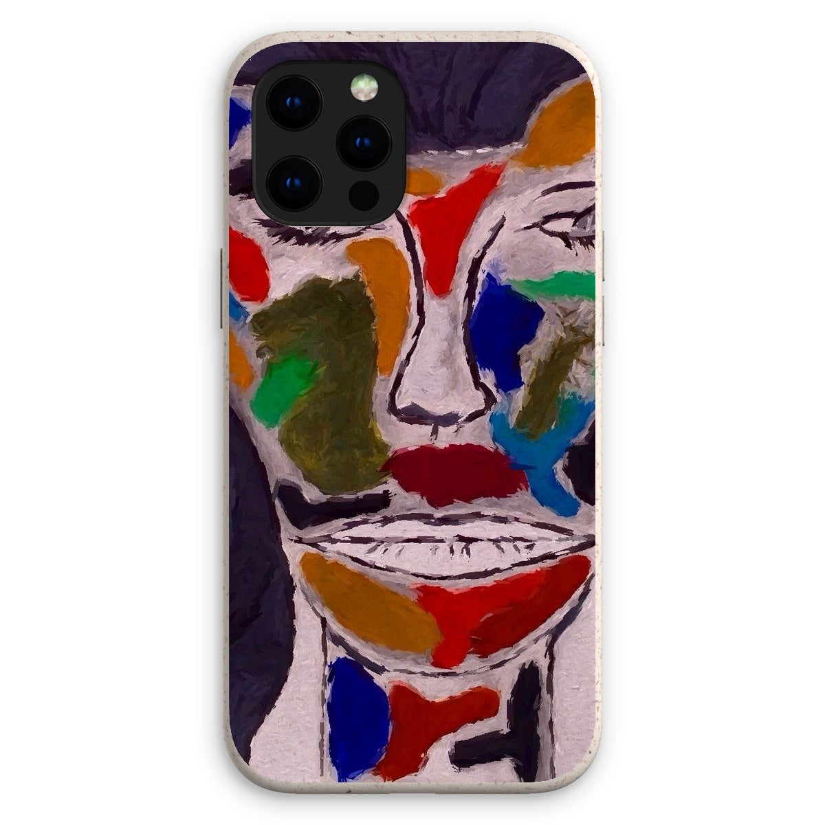 Eco Phone Case made from biodegradable bioplastic and bamboo fiber, showcasing its stylish design and protective features.