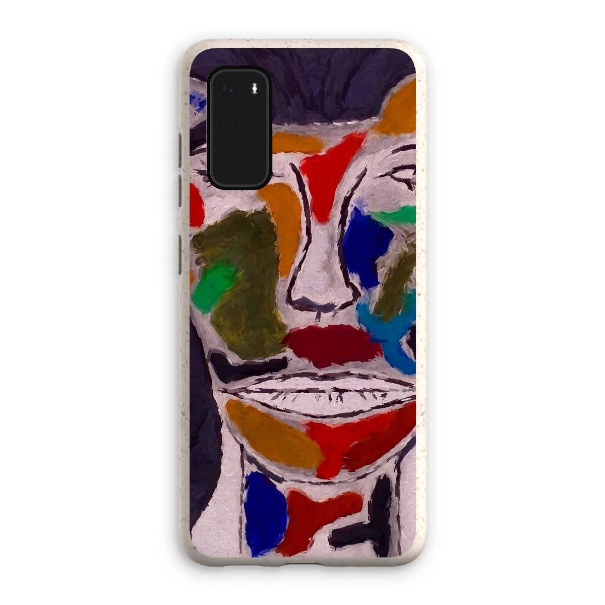 Eco Phone Case made from biodegradable bioplastic and bamboo fiber, showcasing its stylish design and protective features.