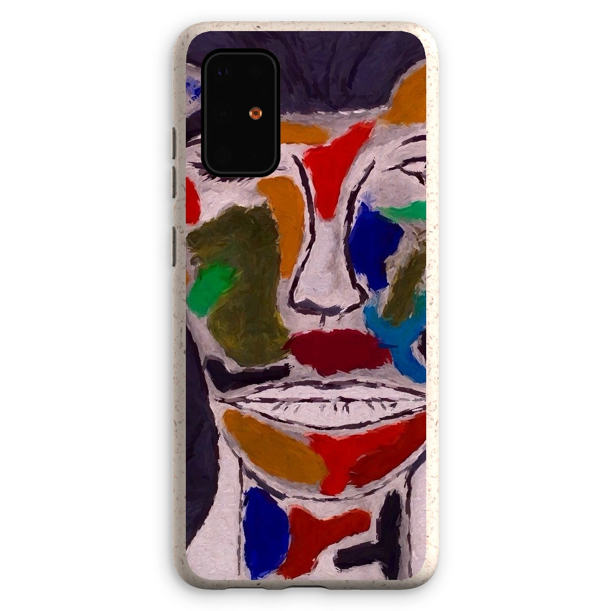 Eco Phone Case made from biodegradable bioplastic and bamboo fiber, showcasing its stylish design and protective features.