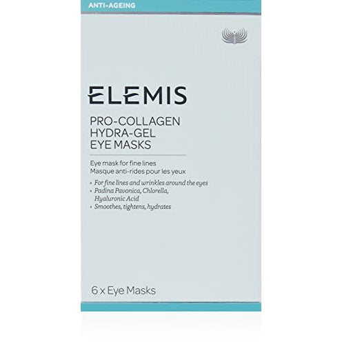 Elemis Pro-Collagen Hydra-Gel Eye Mask sachets, designed for hydration and anti-aging benefits.