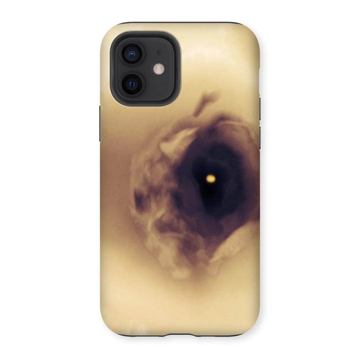 Eye Tough Phone Case featuring dual-layered design with impact-resistant plastic and flexible silicone inner for enhanced protection.