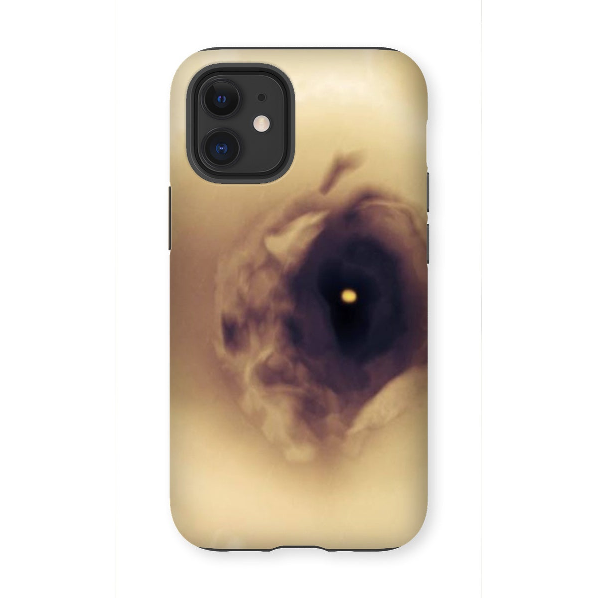 Eye Tough Phone Case featuring dual-layered design with impact-resistant plastic and flexible silicone inner for enhanced protection.