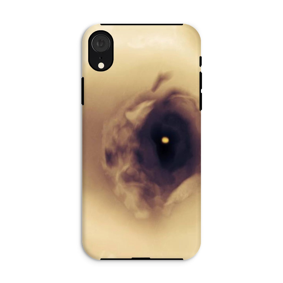 Eye Tough Phone Case featuring dual-layered design with impact-resistant plastic and flexible silicone inner for enhanced protection.