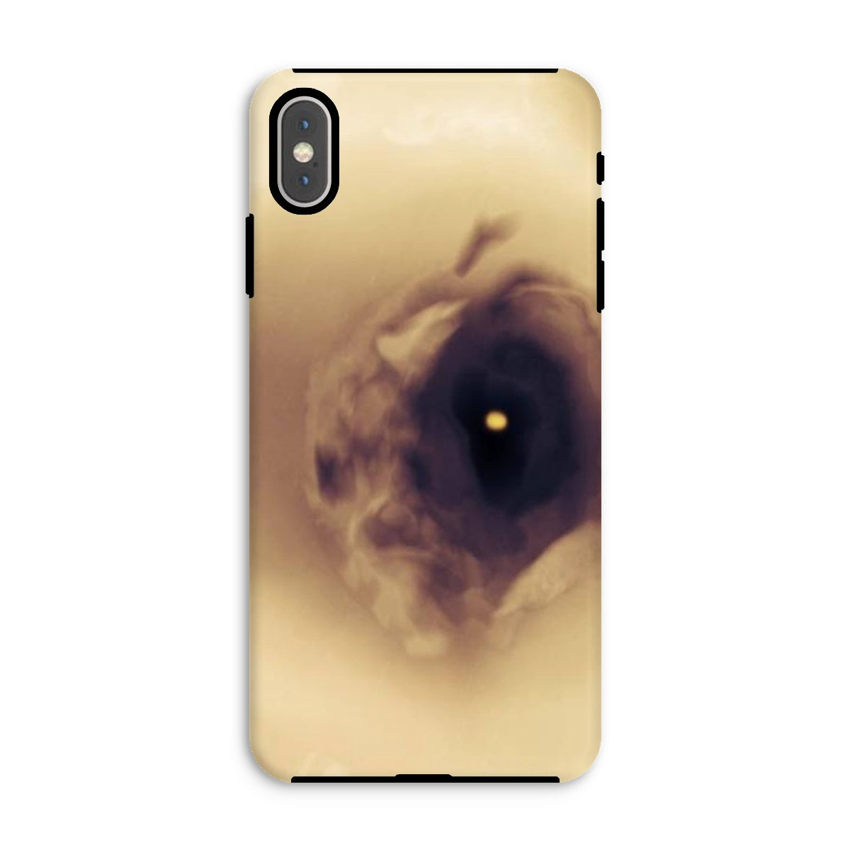 Eye Tough Phone Case featuring dual-layered design with impact-resistant plastic and flexible silicone inner for enhanced protection.