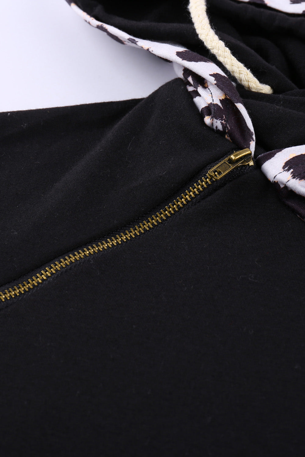 Fiery Red Plaid Double Hoods Thumb Hole Hoodie with zipper detail and thumb holes, showcasing a stylish and cozy design.