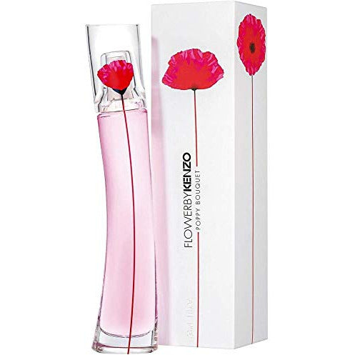 Kenzo Flower by Poppy Bouquet Eau de Parfum in an elegant bottle with floral design.