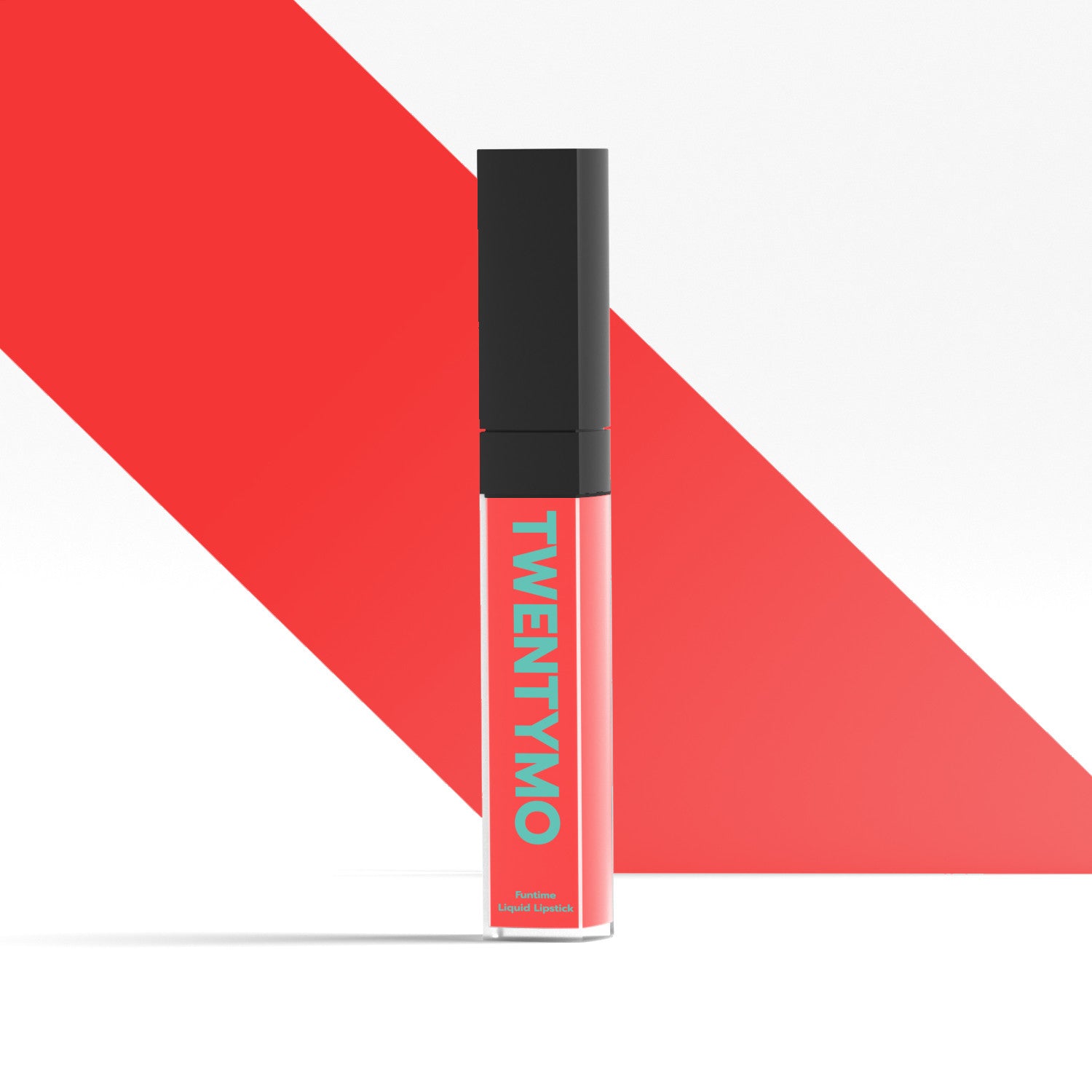 Funtime liquid lipstick in a sleek tube, showcasing its creamy texture and vibrant color, perfect for all-day wear.