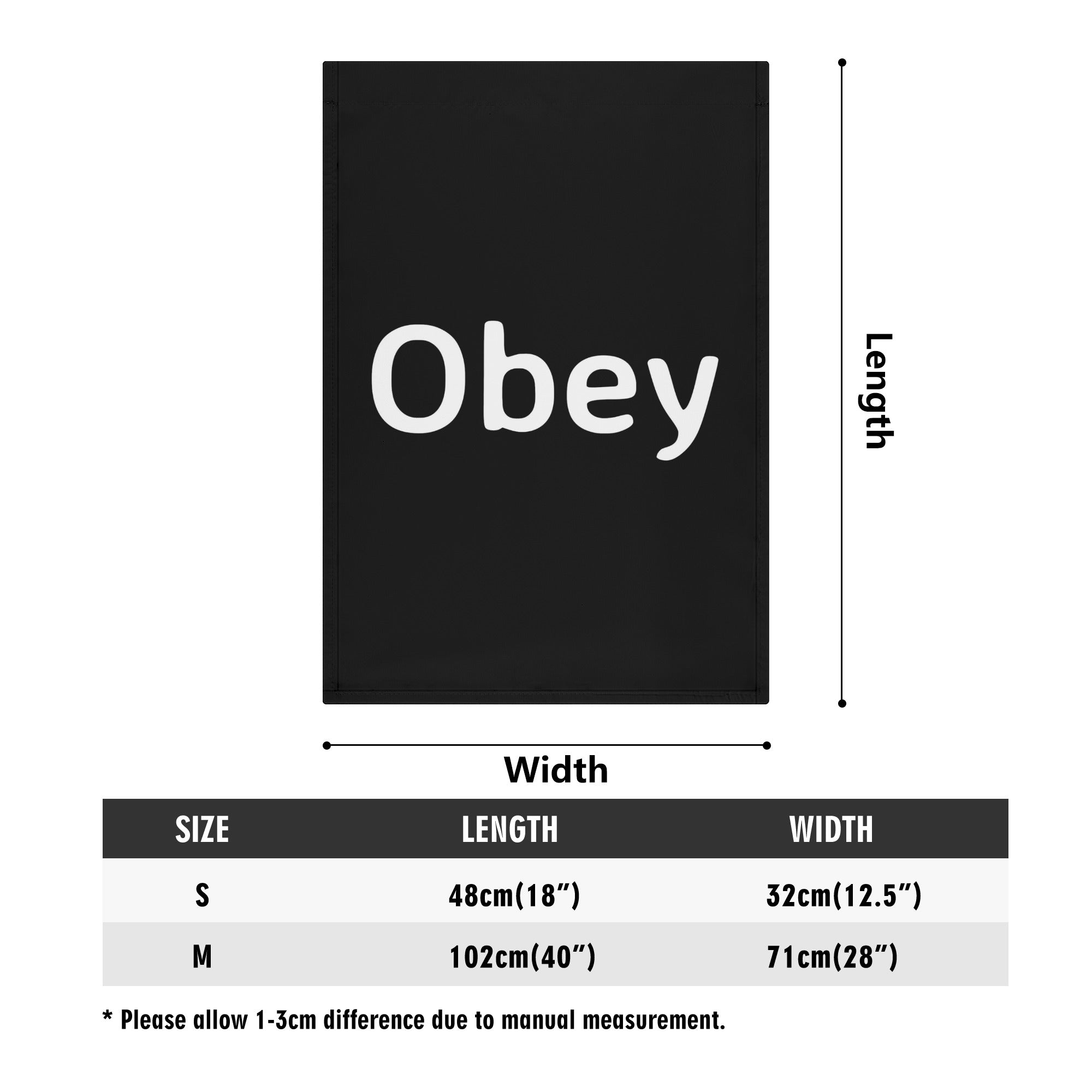 Colorful garden flag measuring 12.5 x 18 inches, made from durable polyester with double-sided printing.