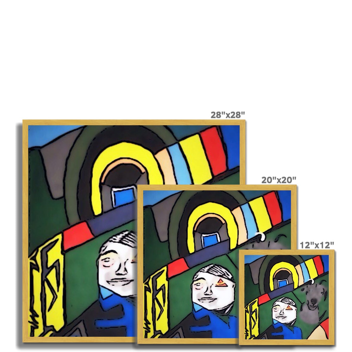 G.O.A.T. Antique Framed Print featuring a high-quality wood frame with a satin finish and fine art paper.