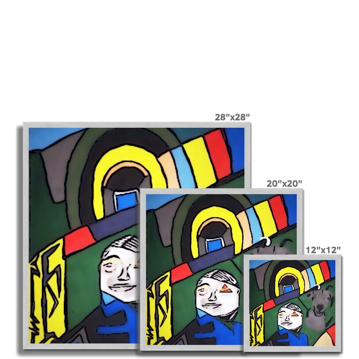 G.O.A.T. Antique Framed Print featuring a high-quality wood frame with a satin finish and fine art paper.